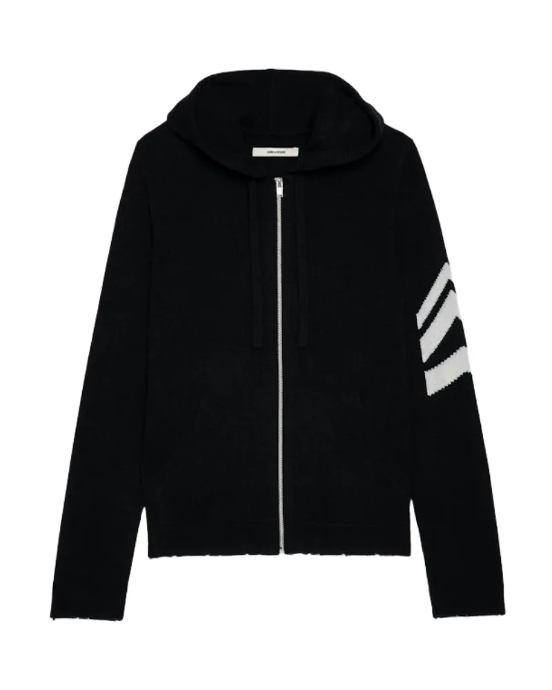 Zadig & Voltaire Cardigan Clash 100% Kaschmir Schwarz