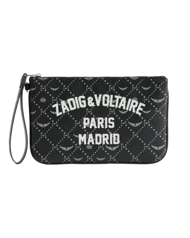 Zadig & Voltaire Z Pouch Resort Madrid Clutch Schwarz