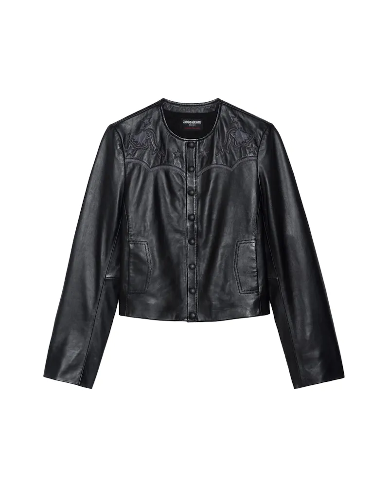 Zadig & Voltaire Jacke Luxi Leder Black