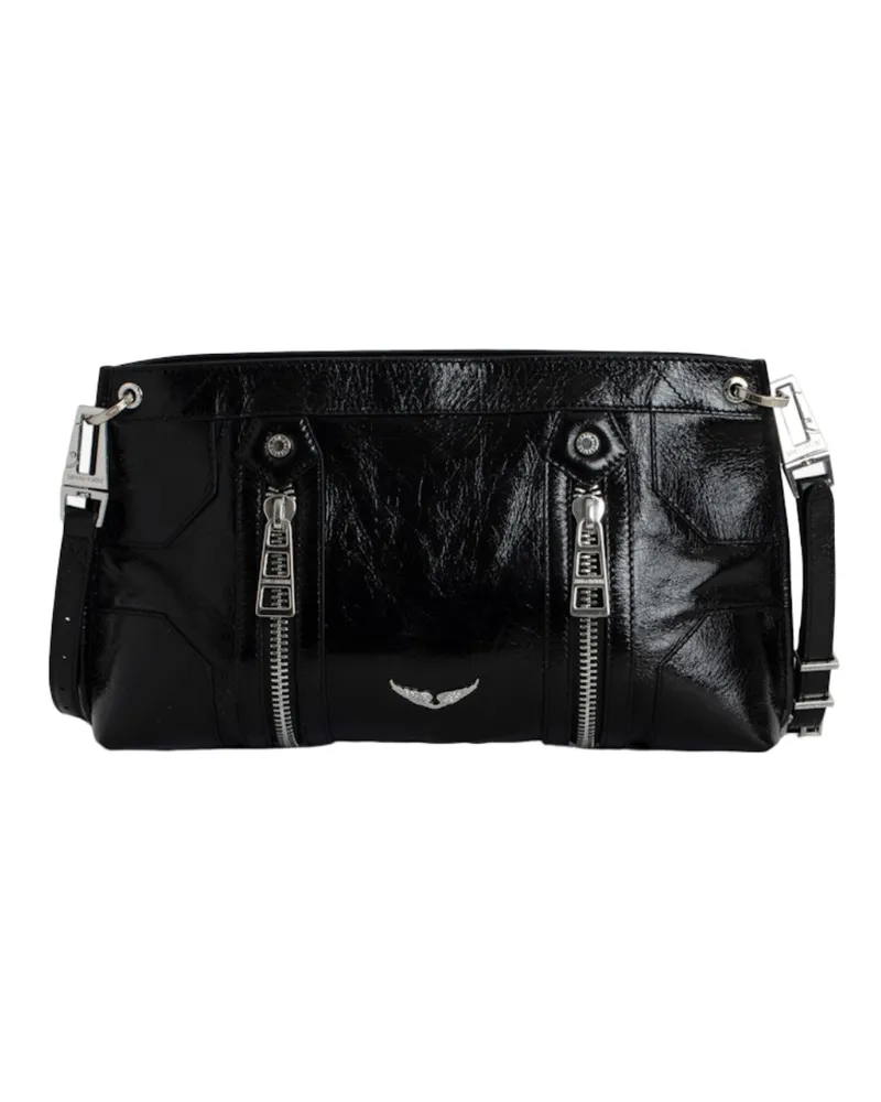 Zadig & Voltaire Sunny Moody Vintage Patent Tasche Schwarz