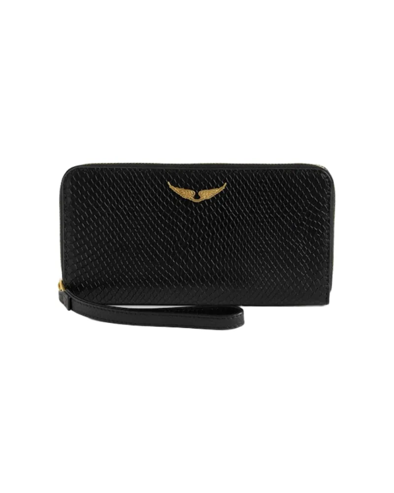 Zadig & Voltaire Compagnon Soft Wild Geldbörse Schwarz
