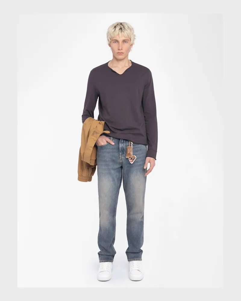 Zadig & Voltaire Henley-shirt Monastir Dark