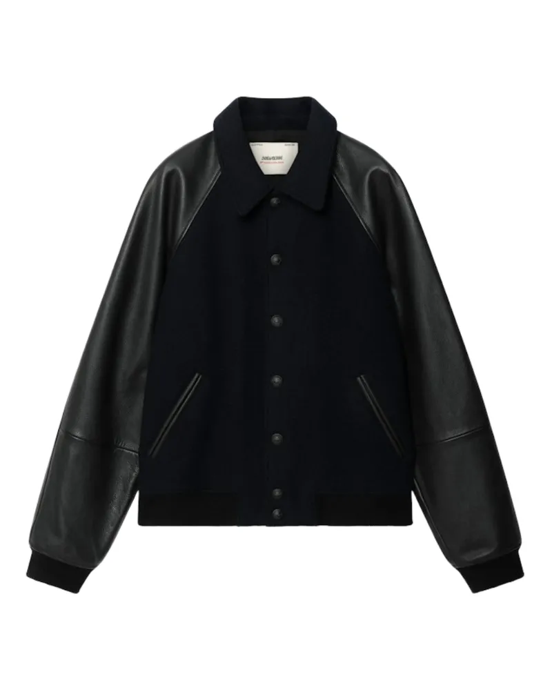Zadig & Voltaire Benjy Lederjacke Blau