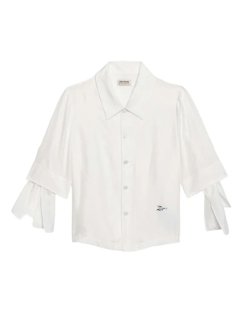 Zadig & Voltaire Telmy Bluse 100% Seide Weiß