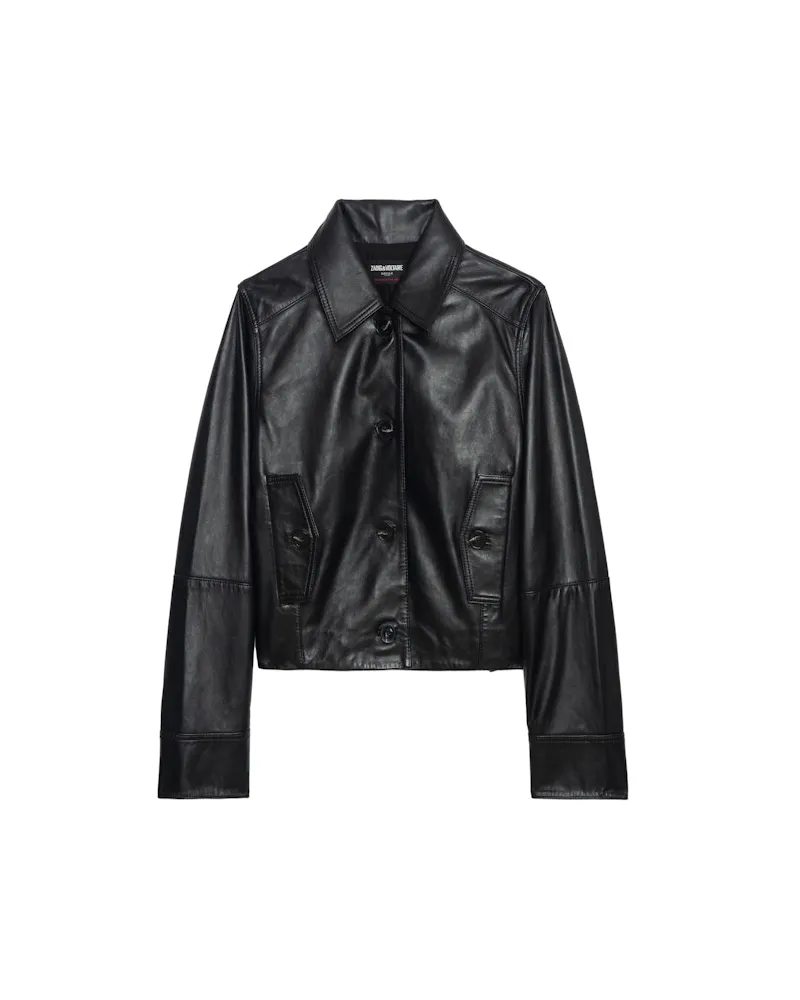 Zadig & Voltaire Jacke Liston 100% Leder Black