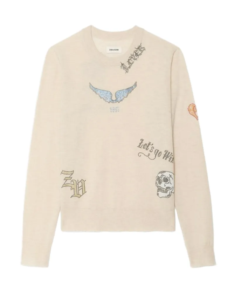 Zadig & Voltaire Pullover Miss 100% Kaschmir Beige