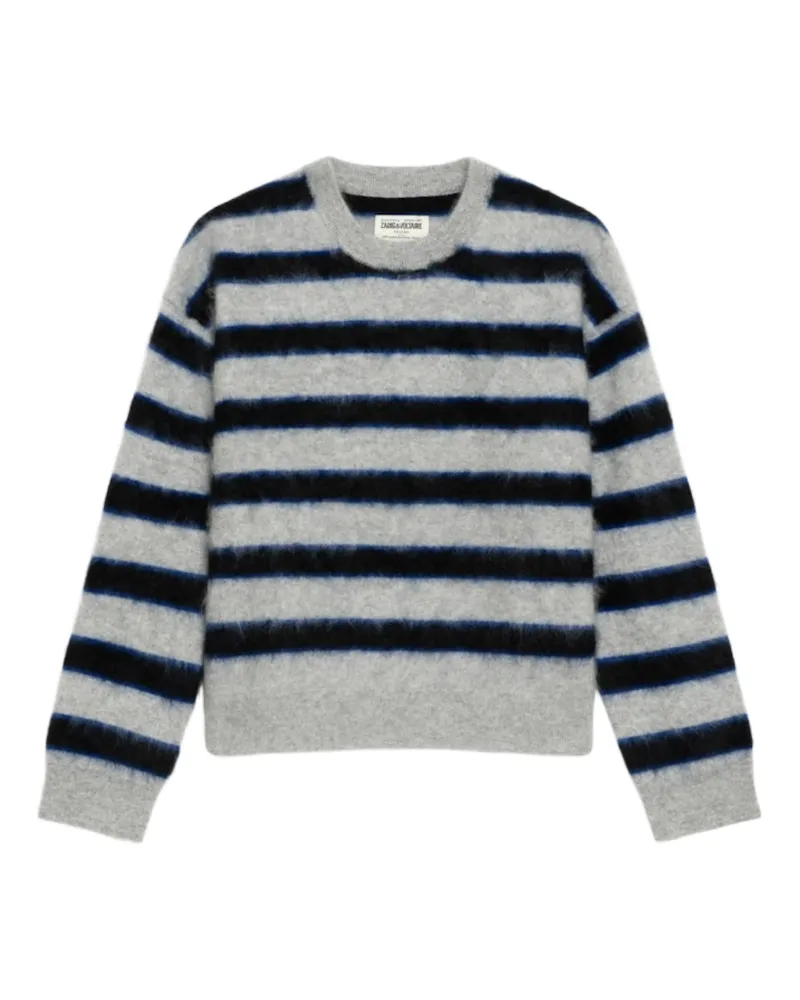 Zadig & Voltaire Markuz Pullover 100% Kaschmir Grau