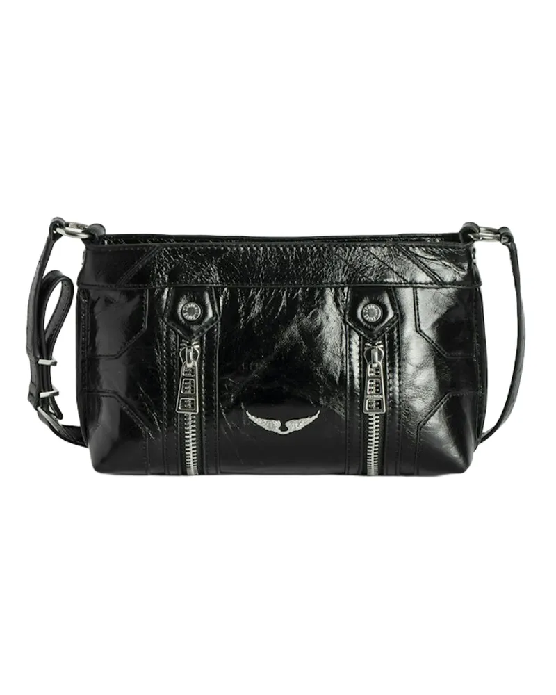 Zadig & Voltaire Sunny Mood Vintage Patent Tasche Schwarz