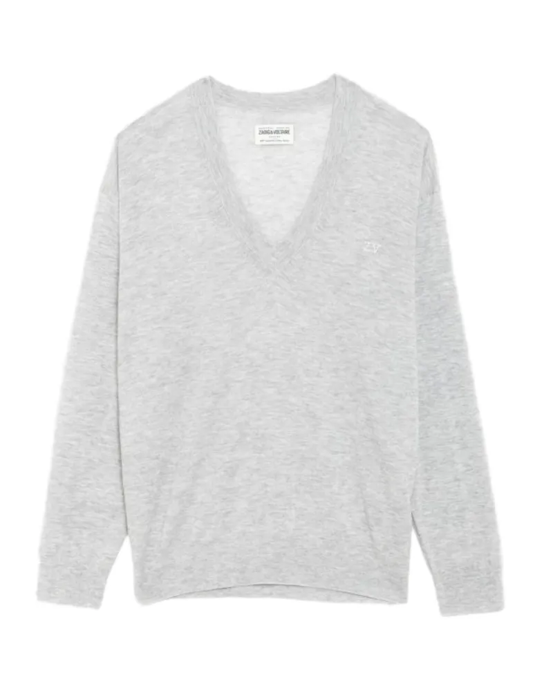 Zadig & Voltaire Pullover Swyny 100% Kaschmir Grau