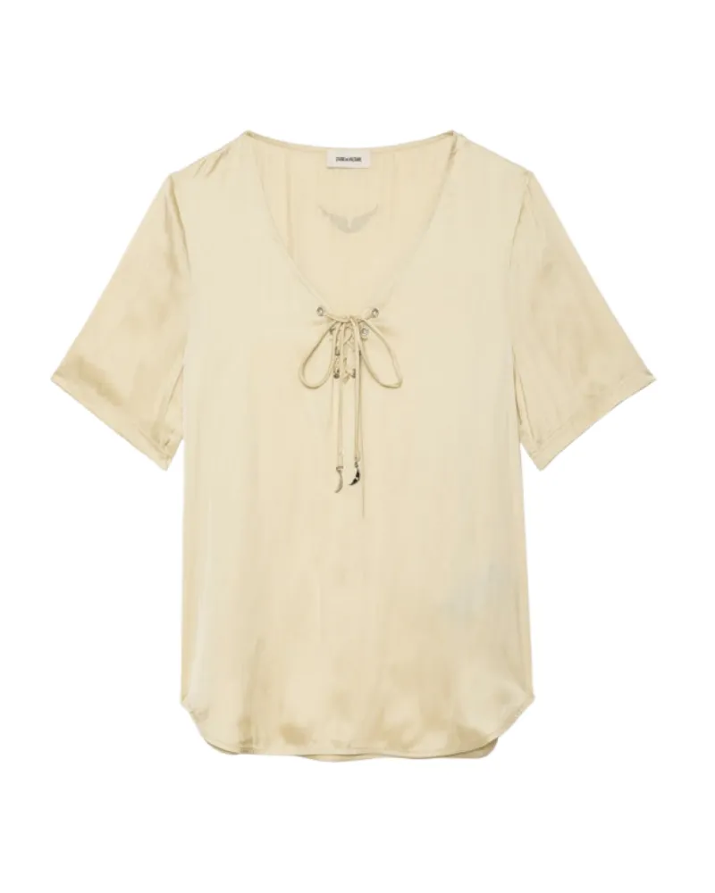 Zadig & Voltaire Top Terzo Satin Gelb