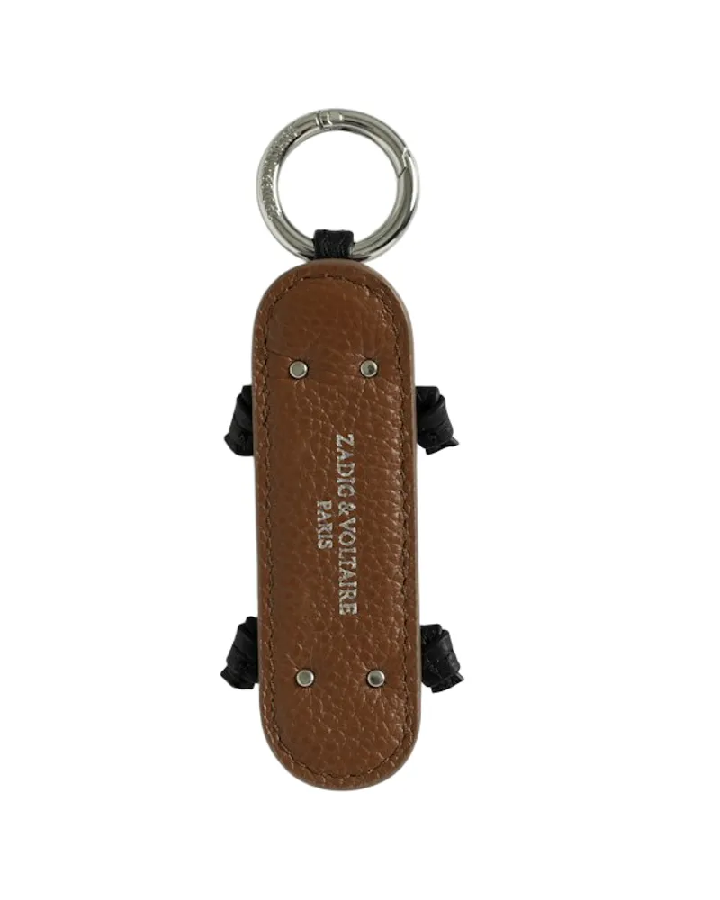 Zadig & Voltaire Skateboard Schlüsselanhänger Braun