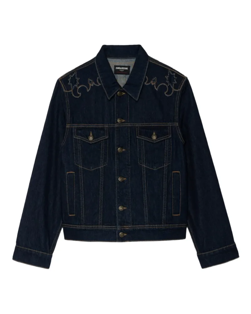 Zadig & Voltaire Jacke Bases Denim Blau