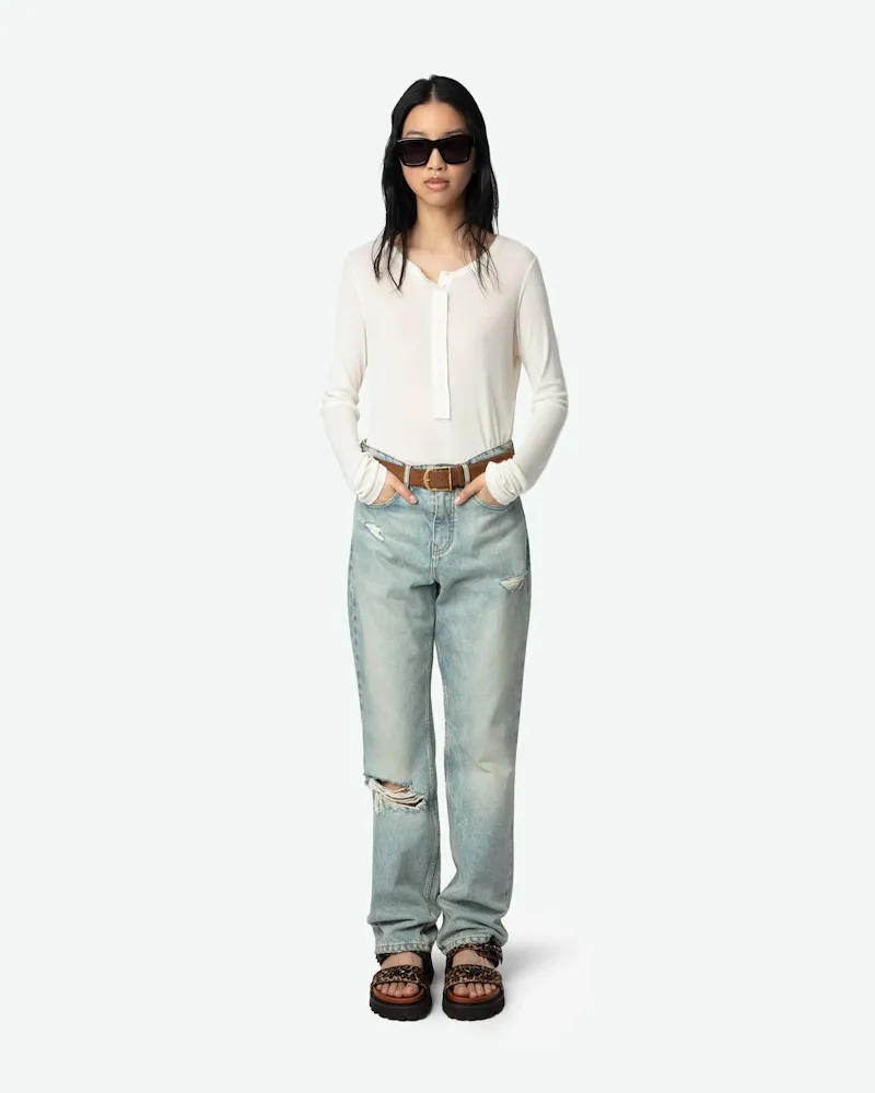 Zadig & Voltaire T-shirt Blair Ecru