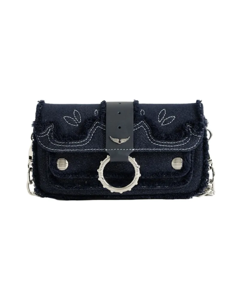 Zadig & Voltaire Kate Wallet Denim Tasche Blau