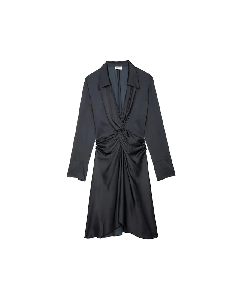 Zadig & Voltaire Kleid Rozo Satin Schwarz