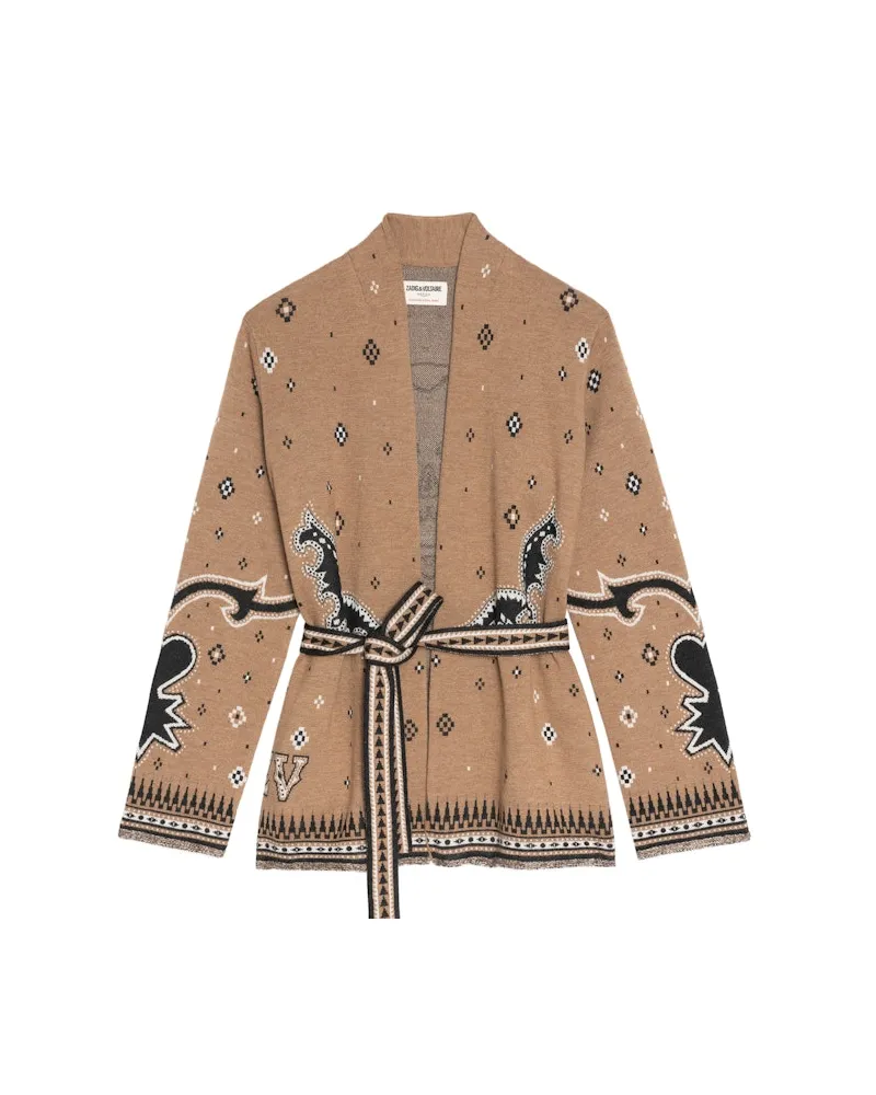 Zadig & Voltaire Cardigan Kala 100% Merinowolle Daim
