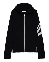 Zadig & Voltaire Cardigan Clash Arrow 100% Kaschmir Schwarz