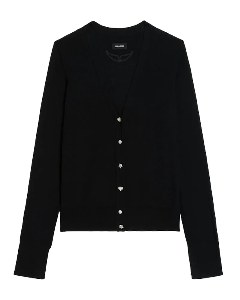 Zadig & Voltaire Cardigan Jemma 100% Merinowolle Schwarz