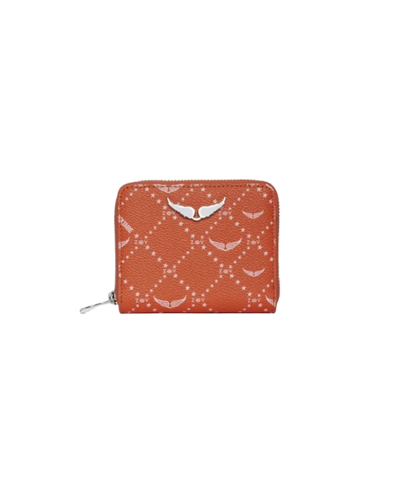 Zadig & Voltaire Mini ZV Monogram Geldbörse Orange