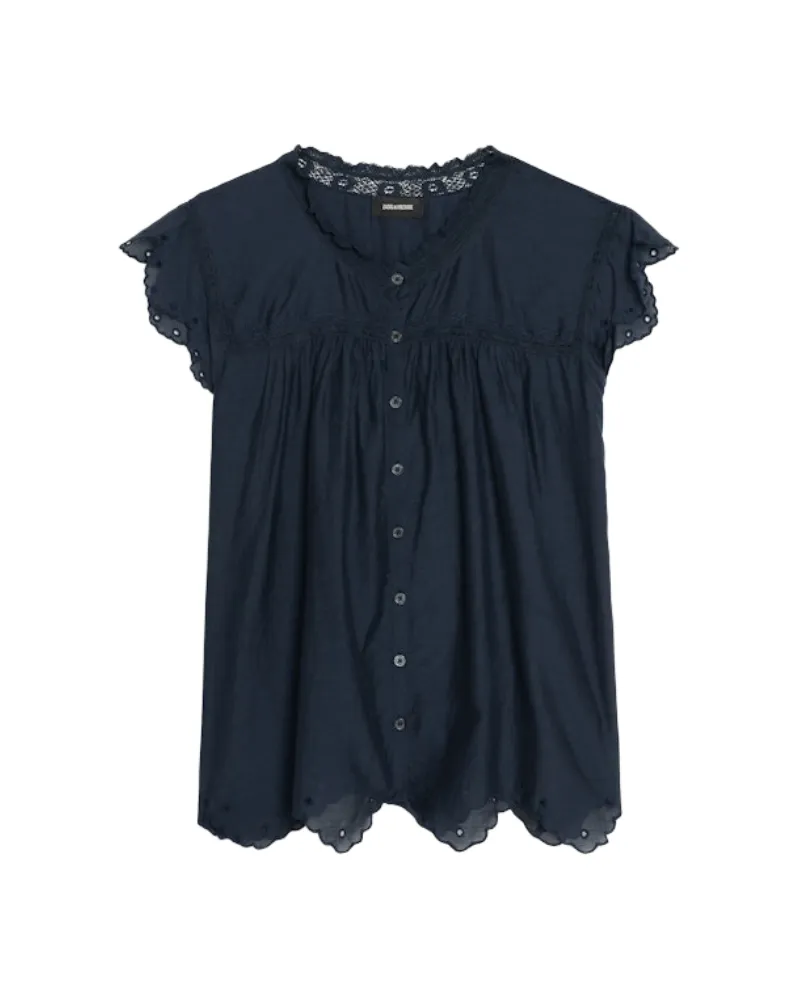 Zadig & Voltaire Top Tika Blau