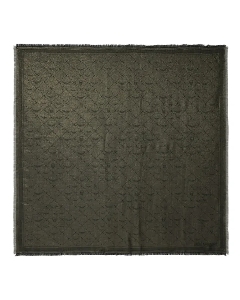 Zadig & Voltaire Schal Glenn Metallisiertes Monogramm 135 Grau