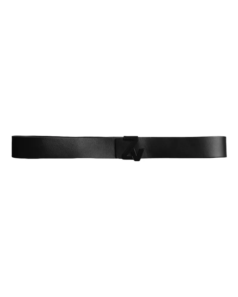 Zadig & Voltaire Gürtel ZV Initiale 40mm Schwarz