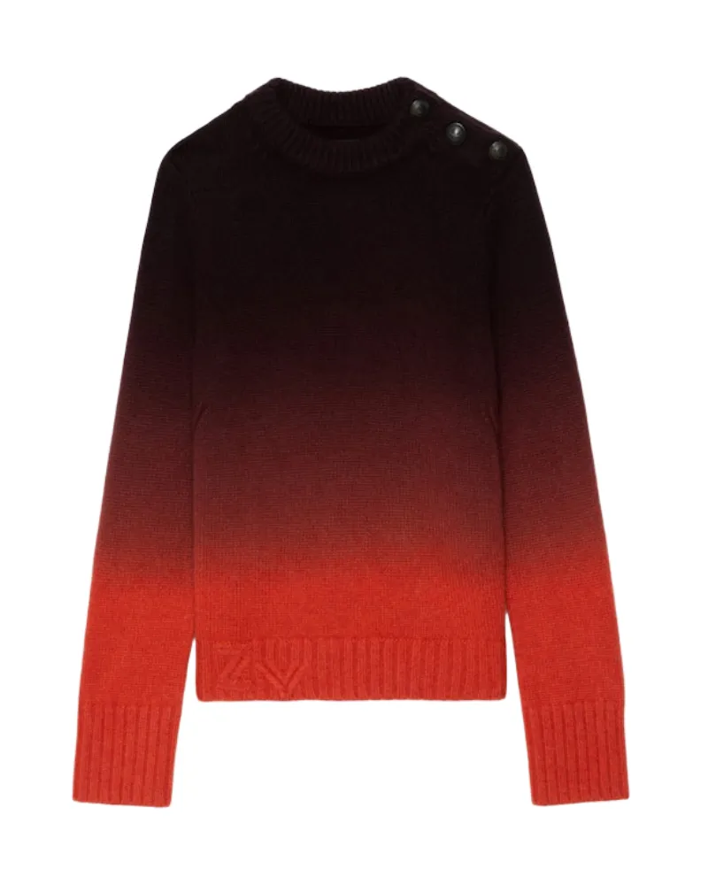 Zadig & Voltaire Pullover Malty 100% Kaschmir Orange