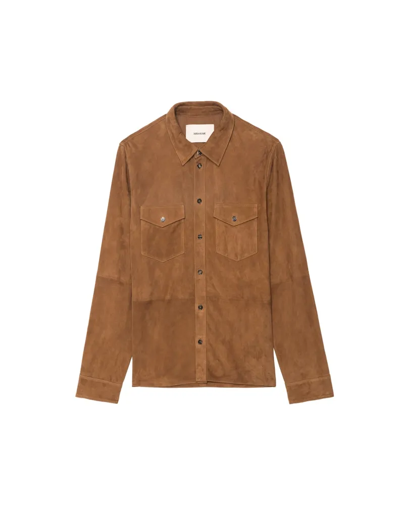 Zadig & Voltaire Sergy Wildleder Hemd Daim