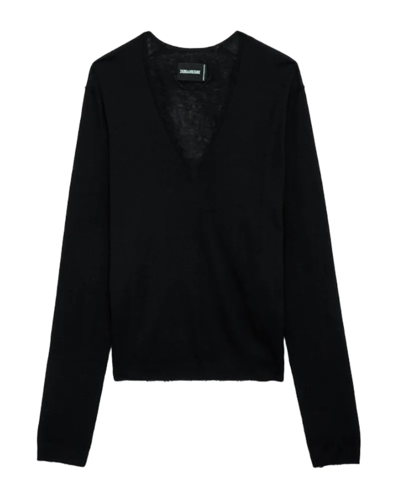 Zadig & Voltaire Pullover Rivy 100% Kaschmir Schwarz