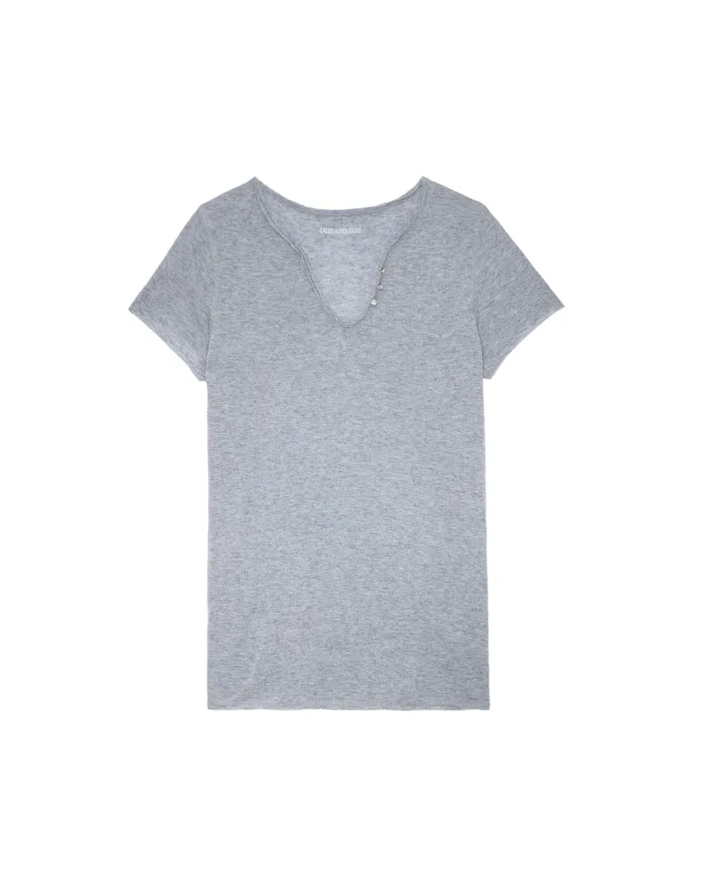 Zadig & Voltaire Henley-shirt Gris