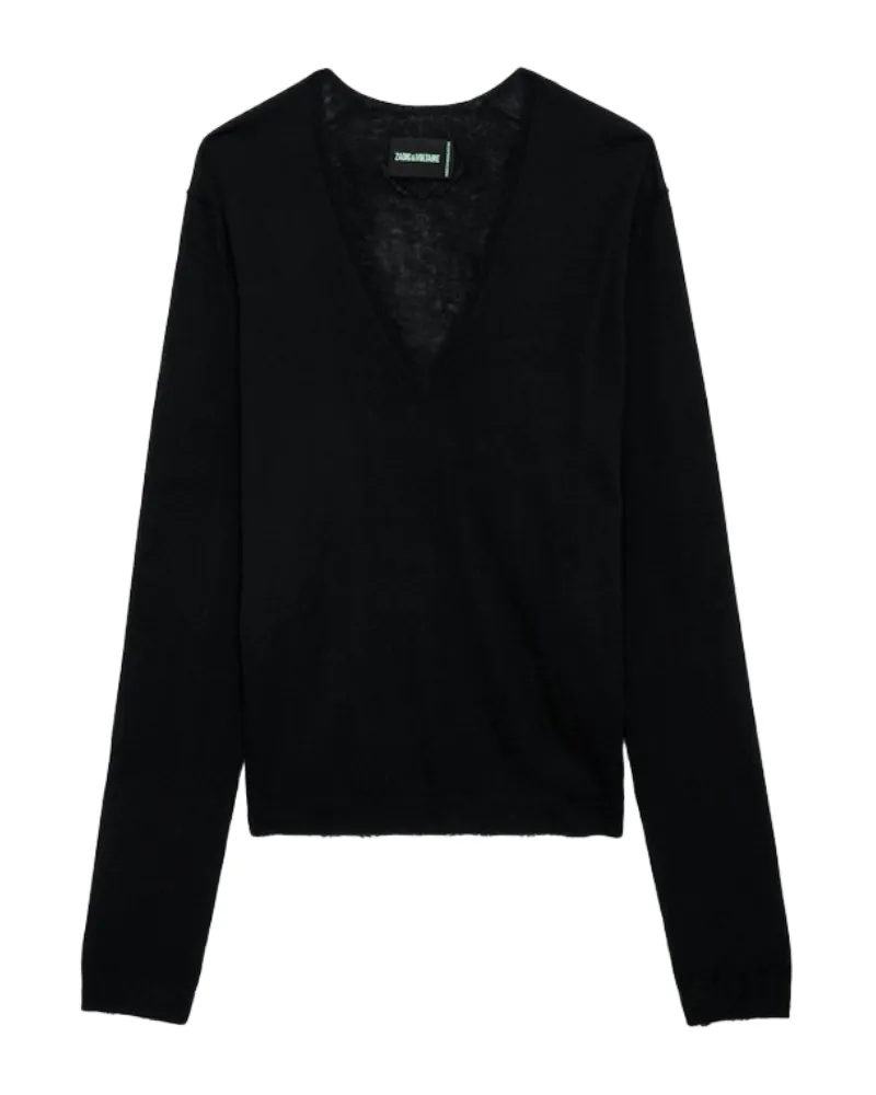 Zadig & Voltaire Pullover Rivy 100% Kaschmir Schwarz