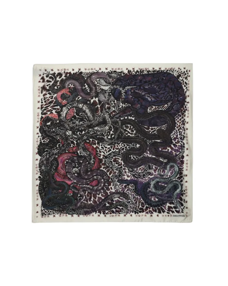 Zadig & Voltaire Foulard Debbie Snakes 85 Rot