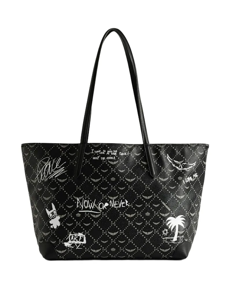 Zadig & Voltaire Z Shopper Arty Tag Tasche Schwarz