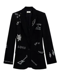 Zadig & Voltaire Blazer Valse Strass Encre