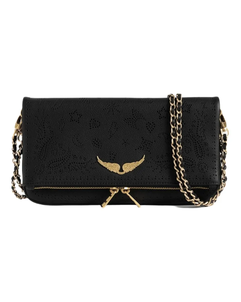 Zadig & Voltaire Rock Perforiert Clutch Schwarz