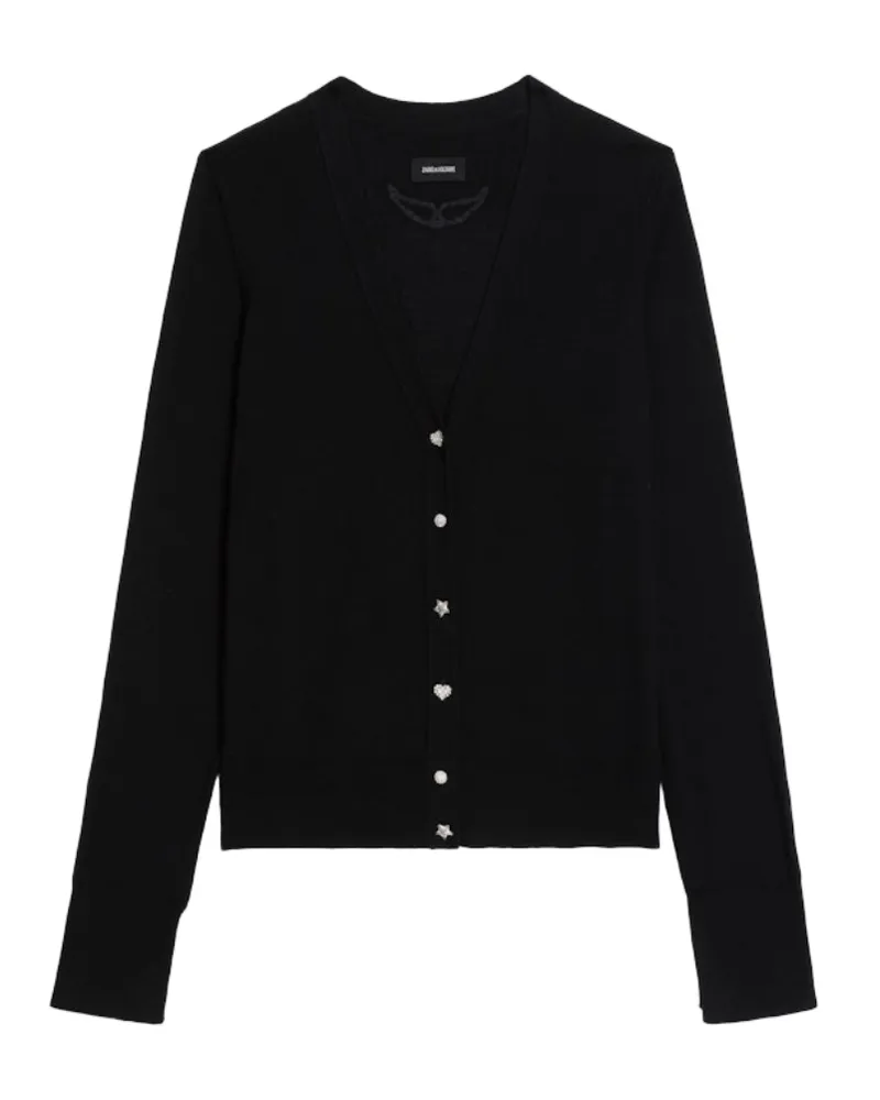 Zadig & Voltaire Cardigan Jemma 100% Merinowolle Schwarz