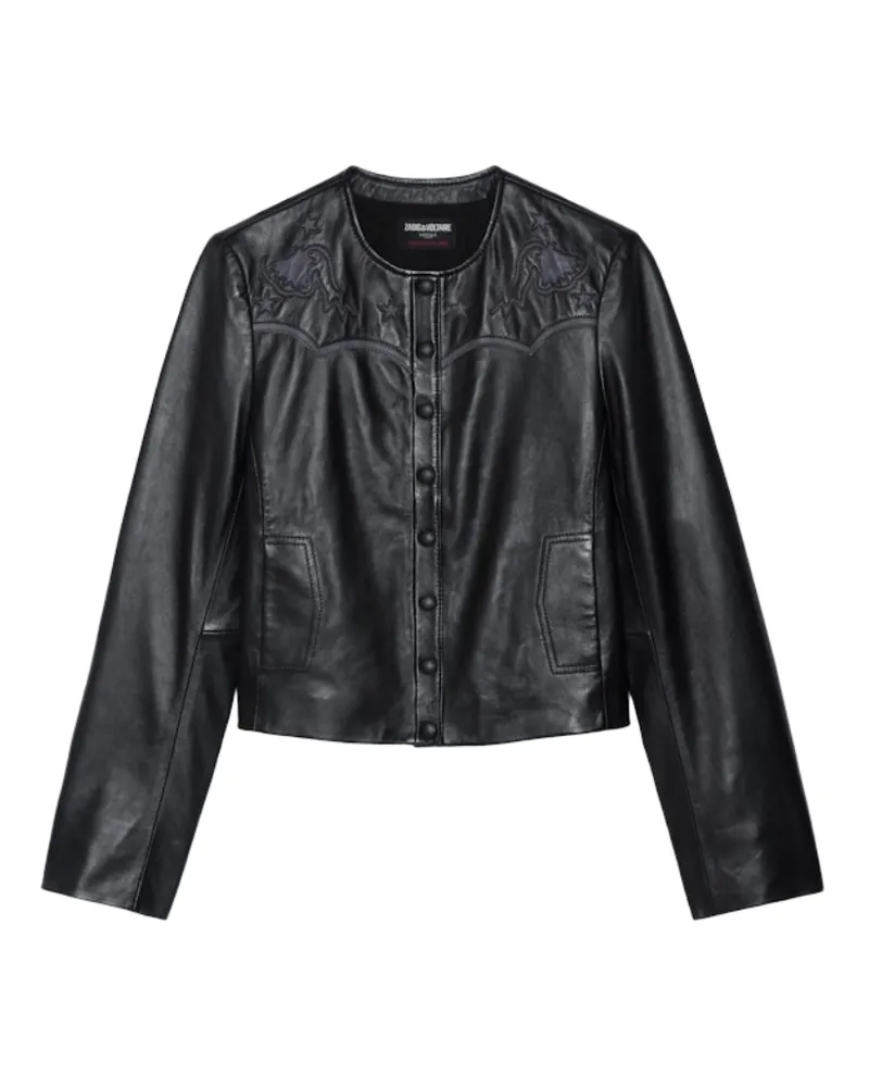 Zadig & Voltaire Jacke Luxi Leder Schwarz