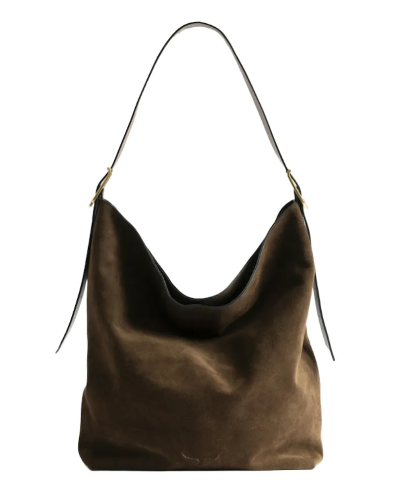 Zadig & Voltaire Jane Hobo XL Suede Tasche Braun