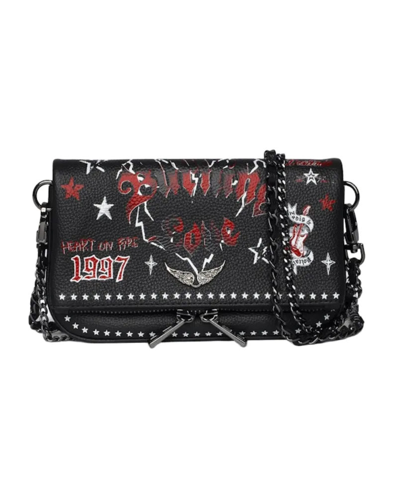 Zadig & Voltaire Rock Nano Punk Clutch Schwarz