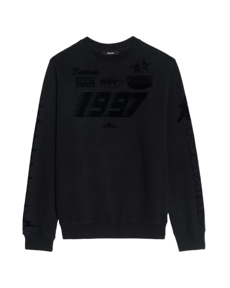 Zadig & Voltaire Sweatshirt Aime Schwarz