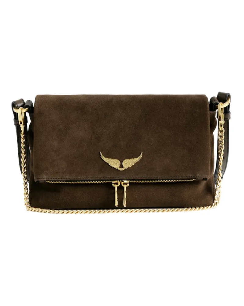 Zadig & Voltaire Tasche Rocky II Suede Braun