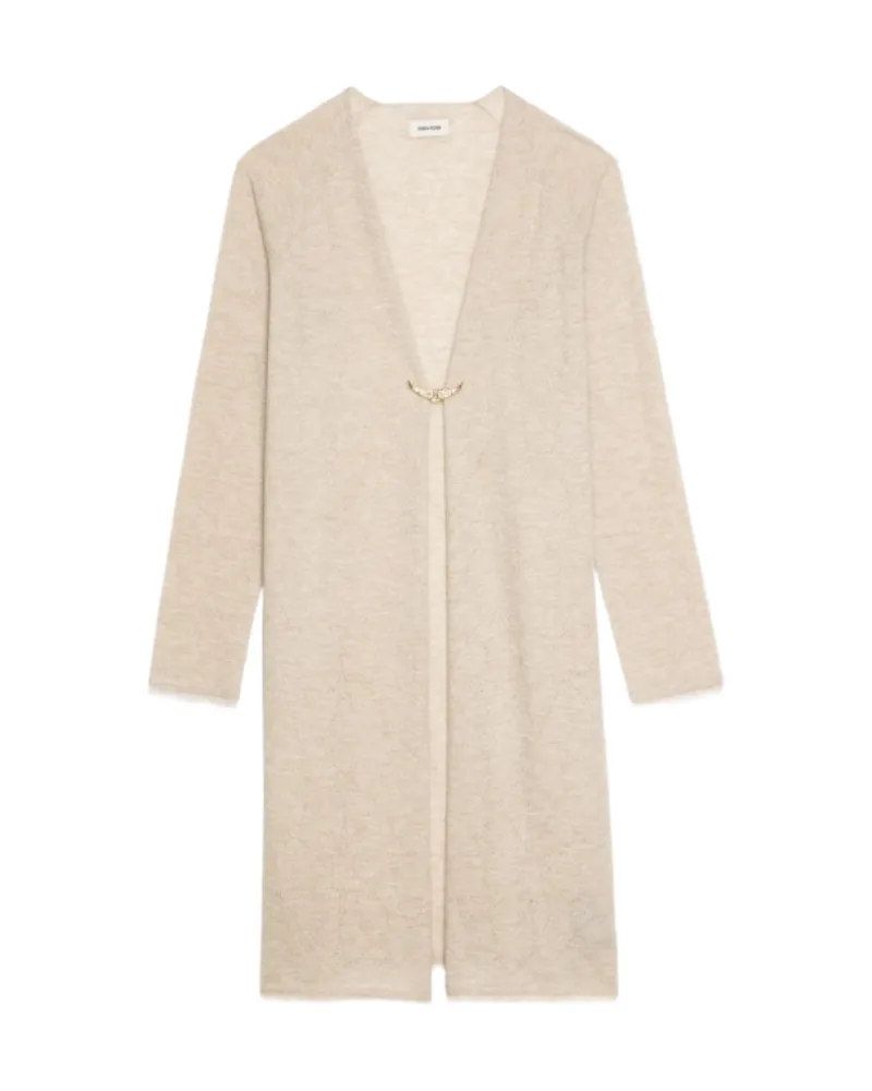 Zadig & Voltaire Cardigan Daffyz 100% Kaschmir Beige