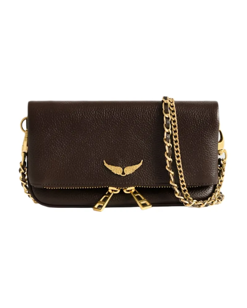 Zadig & Voltaire Rock Mini Clutch Braun