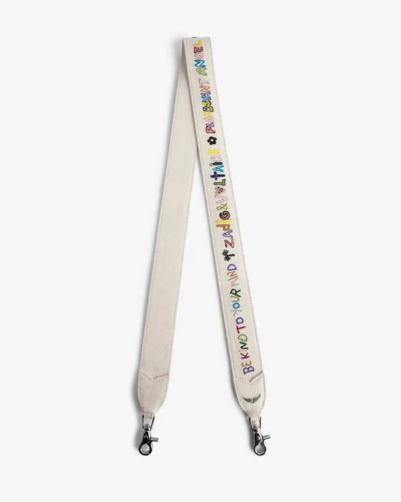 Zadig & Voltaire Schulterriemen Weiß