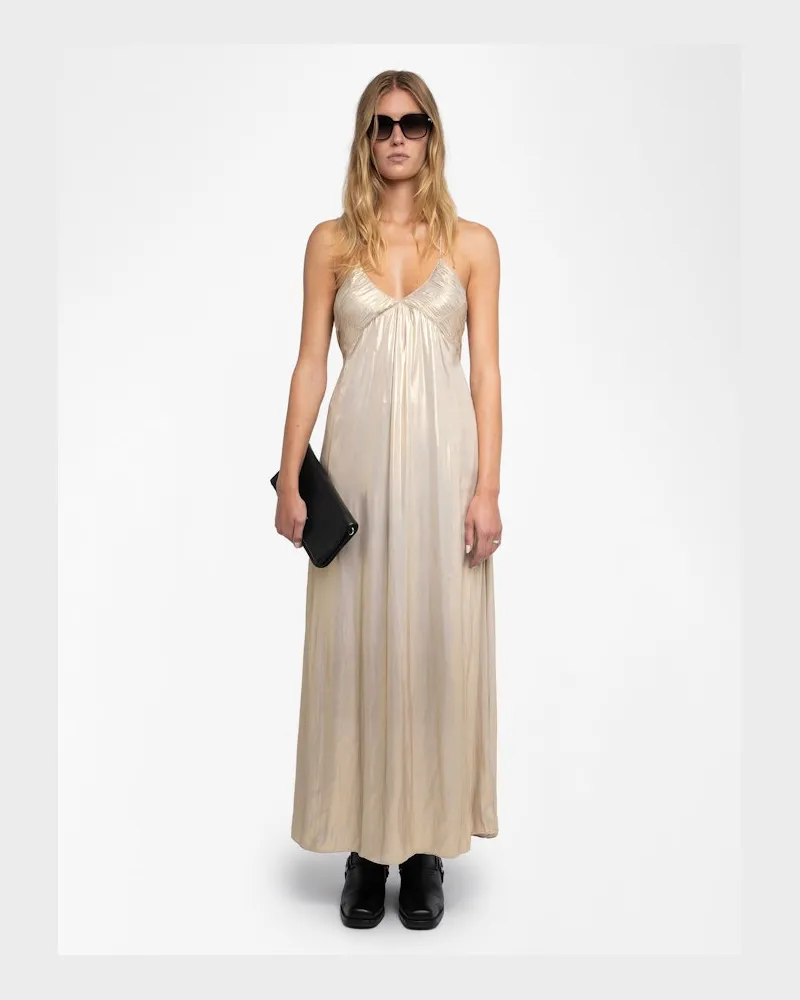 Zadig & Voltaire Kleid Rayonne Satin Gold