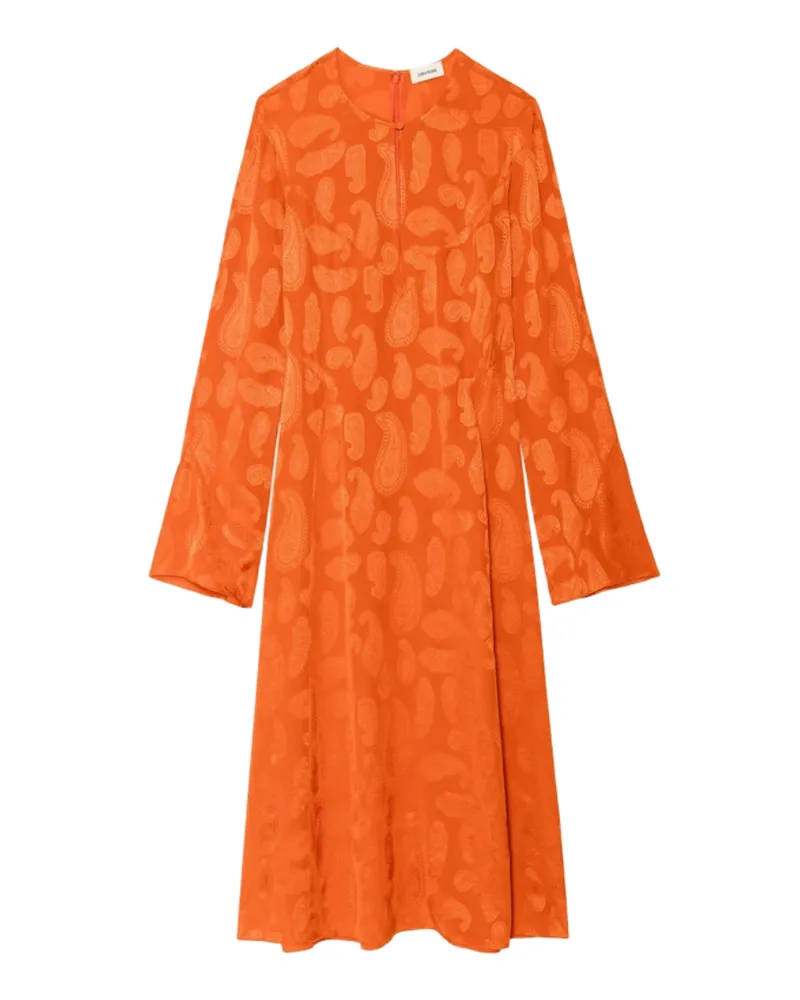 Zadig & Voltaire Kleid Randon 100% Seide Orange