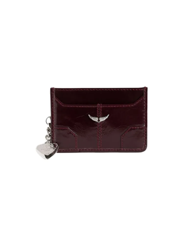 Zadig & Voltaire Sunny Pass Vintage Patent Kartenetui Lila