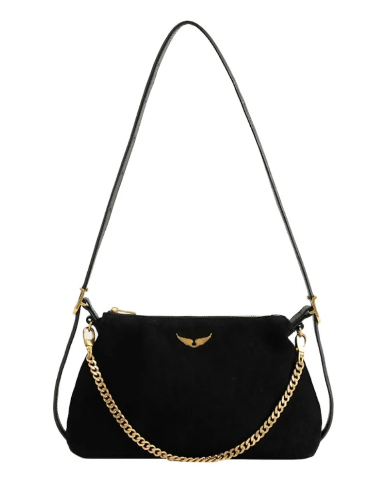 Zadig & Voltaire Jim Mini Suede Tasche Schwarz