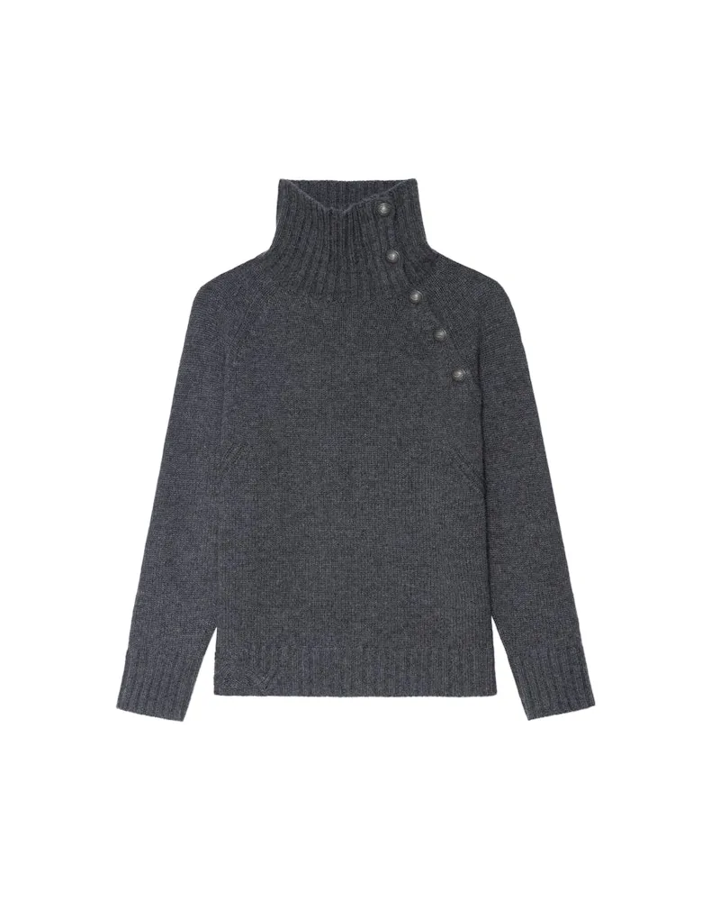 Zadig & Voltaire Pullover Mora 100% Kaschmir Anthracite