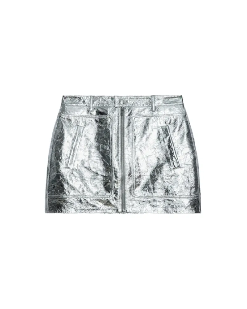 Zadig & Voltaire Lederrock John Silber
